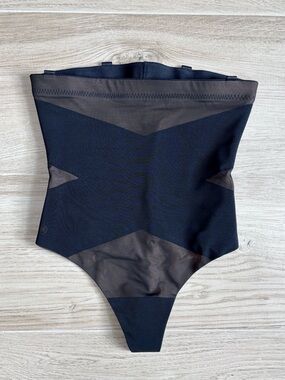 NWOT Honeylove SuperPower Shaping Thong Shapewear Waist Sculpting Black Medium